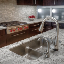 Kitchen glass backsplash granite tops